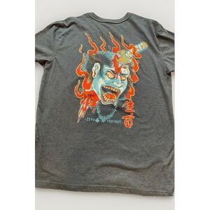 Zero Foxtrot Namakubi Graphic T Shirt Size Large Grunge Japanese Skull